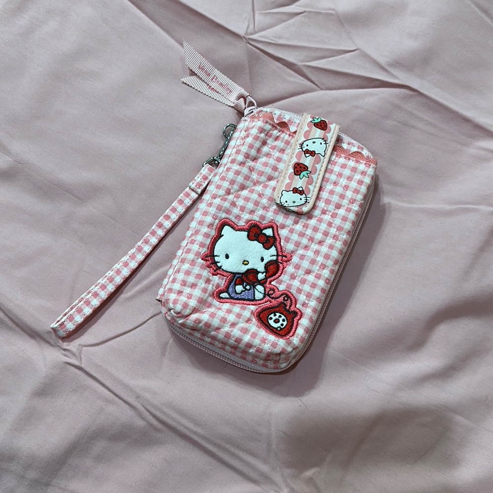 Vera Bradley X Hello Kitty RFID smartphone wristlet in hello kitty gingham